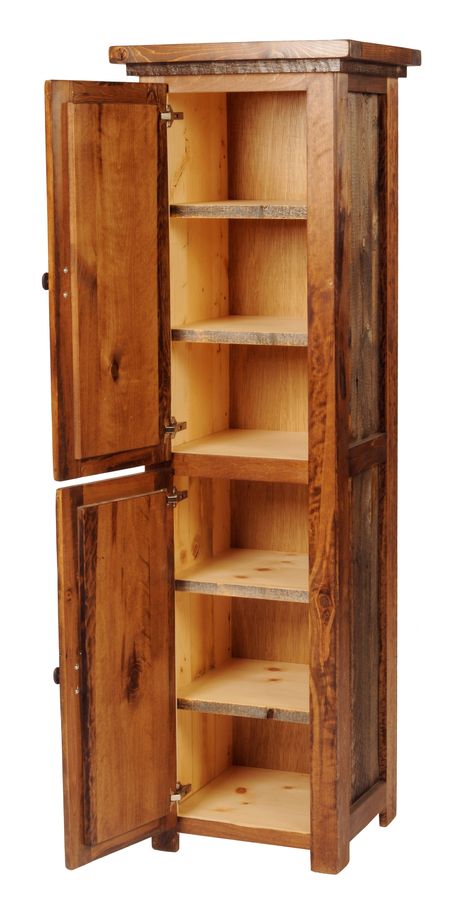 Furniture Pantry, Wood Linen Cabinet, Store Cabinet, Helmet Storage, Log Cabin Furniture, Wood Storage Cabinet, Barnwood Furniture, Cabin Furniture, Store Fabric