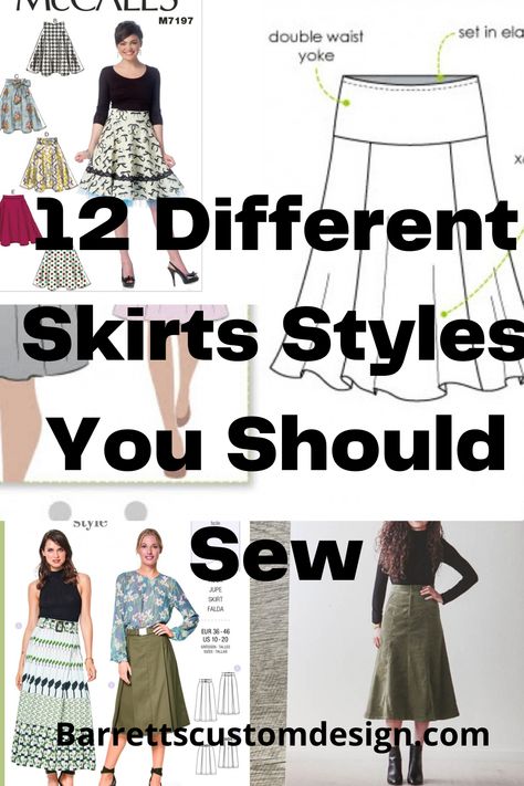 Thick Skirt Pattern, Sewing Patterns For Skirt, Classic Skirts Outfits, Black Skirt Pattern, How To Sew Midi Skirt, Free Womens Skirt Sewing Patterns, Easy A Line Skirt Pattern, A-line Skirt Pattern, Easy Sew Skirts For Women