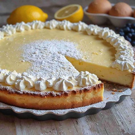 MY MOM'S MOST LOVED CAKE: YOU WILL MAKE IT EVERY WEEK Lemon Pie Cake, Italian Love Cake Recipe, Pistachio Cheesecake Recipe, Cake With Mascarpone Cream, Italian Dessert Recipes, Cake With Mascarpone, Family Desserts, Italian Cakes, Italian Pastries