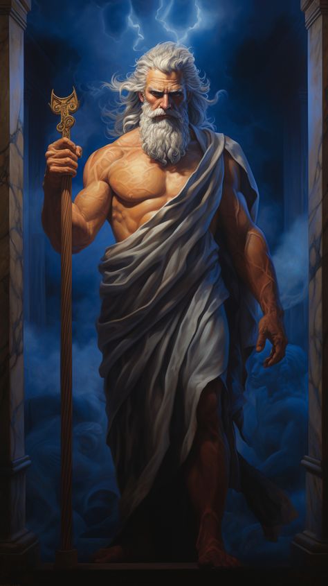 Must-See Midjourney Showcase curated by ThetaCursed, License: CC BY-NC 4.0 Zeus Artwork, Zeus Painting, Varaha Avatar, Zeus Art, Fabian Penje, Painting Of A Man, Thunder God, Daughter Of Poseidon, Japanese Dragon Tattoos