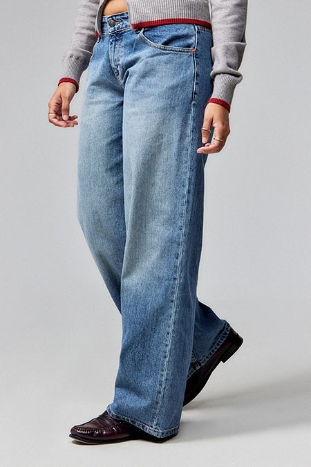 Womens Low Rise Jeans, Low Waisted Jeans, Low Rise Jeans, Low Waisted, Low Rise, Lifestyle Brands, Wide Leg Jeans, Denim Women, Womens Bottoms