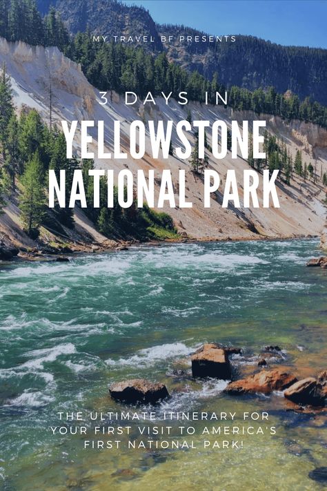 3 Days in Yellowstone National Park: The Ultimate Itinerary for Your First Visit – MY Travel BF Yellowstone National Park Itinerary, Day Hike Packing List, Yellowstone Itinerary, 7 Day Itinerary, National Park Itinerary, Lamar Valley, Visit Yellowstone, National Park Road Trip, Perfect Itinerary