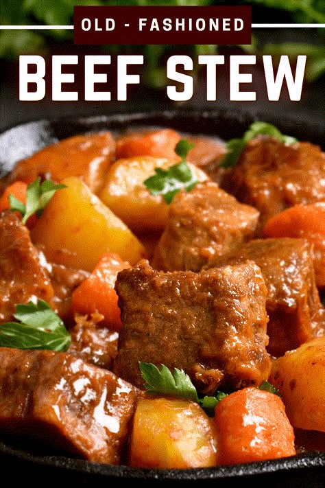 Southern Beef Stew, Thicken Beef Stew, Beef Stew Dinner, Dinty Moore Beef Stew, Old Fashioned Beef Stew, Sweet Potato Ground Beef, Potato Ground Beef, Ground Beef And Cabbage, Ground Beef And Rice