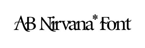 AB Nirvana Font Nirvana Font, Nirvana, Linux, Mac