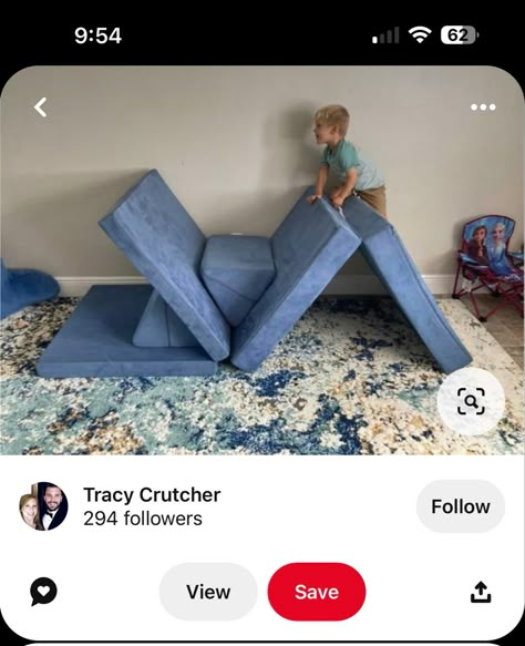 Nugget Couch Ideas Climbing, Single Nugget Couch Ideas, Nugget Climbing Build, Climbing Nugget Builds, Single Nugget Builds For Climbing, Nugget Climbing Ideas, Nugget Reading Nook, Nugget Couch Obstacle Course, Single Nugget Builds