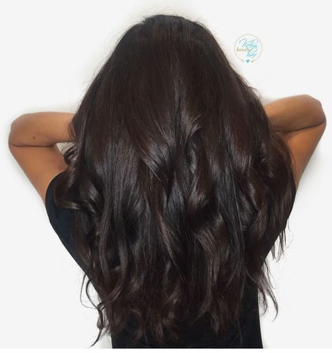 Level 2 Dark Brown Red Undertones, Dark Chocolate Brown Hair Color, Pelo Chocolate, Dark Chocolate Brown Hair, Hair Levels, Brown Hair Shades, Chocolate Brown Hair Color, Chocolate Hair, Dark Brunette