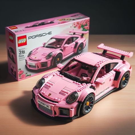 Hello Kitty Lego, Car Lego, Best Lego Sets, Photography Room, Porsche Gt3 Rs, Lego Decorations, Car Kits, Lego Toy, Lego Craft