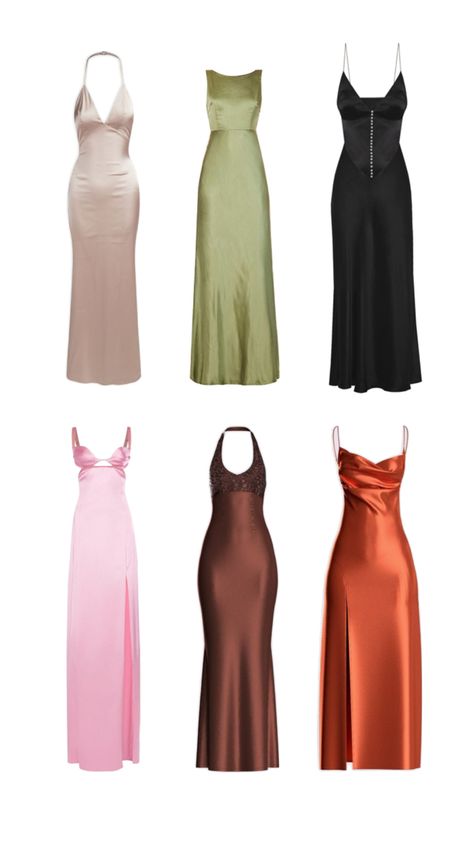 Year 10 Formal Dresses, Graduation Dresses Long, Satin Silk Dress, Silk Prom Dress, Boujee Outfits, Fasion Outfits, Satin Dress Long, Prom Inspo, Silk Dress Long