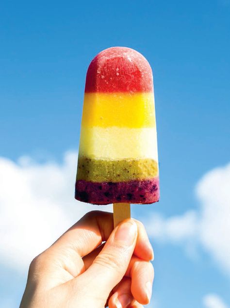 Rainbow Coconut Water Ice Lollies Rainbow Ice Lollies, Water Popsicles, Coconut Water Popsicles, Rainbow Popsicles, Ice Popsicle, Allergen Free Recipes, Ice Lollies, Ice Cream Pops, Coconut Ice