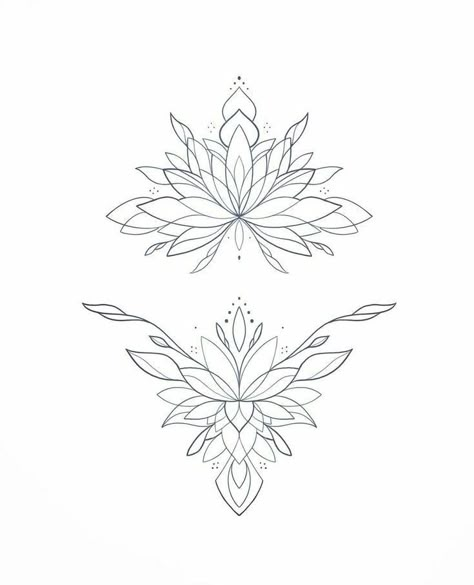 Tattoos For Women Mandala, Chest Piece Tattoos For Women, Mandala Sternum Tattoo, Mandala Tattoo Back, Dotwork Tattoo Mandala, Mandala Tattoos For Women, Mandela Tattoo, Mandala Flower Tattoos, Traditional Tattoo Designs