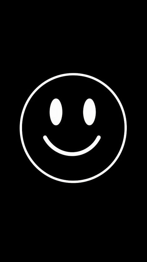 Smily face symbol icon cartoon black white. AI generated Image by rawpixel. | premium image by rawpixel.com Black And White Emojis, Smile Symbol, Black Smiley Face, Iphone Wallpaper Black, Graphic Design Clothing, Black Emoji, Smile Wallpaper, Wallpaper Stencil, Emoji Backgrounds