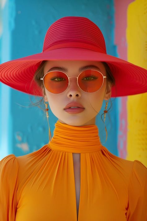 Color Pop Photoshoot, Creative Headshot Ideas, Fashion Photo Shoot Ideas, Hasselblad 500cm, Vivid Color Palette, City Life Photography, الفن الرقمي, Colorful Photography, Reference Photos For Artists