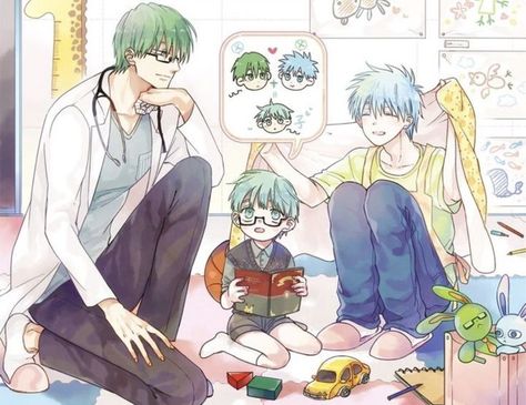 Kuroko X Midorima, Kuroko X All, Kuroko No Basket Ships, Kuroko Harem, Kagami Kuroko, Knb Kuroko, Desenhos Love, Mpreg Anime, Kuroko No Basket Characters