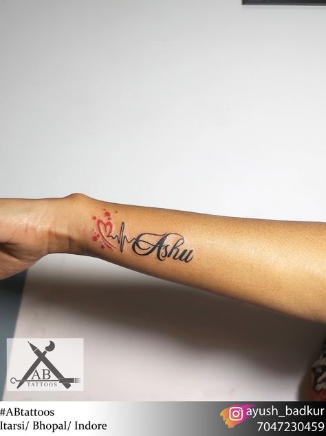 Name tattoo idea Small Tattoo Ideas Names, Beautiful Name Tattoos For Women, Name Tattoo On Forearm For Women, Name Tattoos For People Who Passed, Placement For Name Tattoos, Name Tattoo Placement Ideas, Baby Names Tattoo Ideas For Mom, Sister Name Tattoos, Name Placement Tattoos