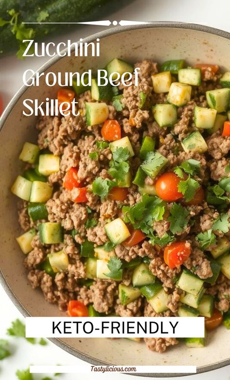 keto zucchini ground beef skillet recipe ground beef dinner ideas easy family dinner recipe ideas low carb dinner ideas easy keto dinner recipe ideas Ground Beef And Zucchini Recipes Healthy, Ground Beef Zucchini Skillet, Ground Beef Recipes For Dinner Keto, Hamburger And Zucchini Recipes, Low Fodmap Ground Beef Recipes, Ground Beef Zucchini Recipes, Ground Beef And Zucchini Recipes, Low Calorie Ground Beef Recipes, Zucchini Beef Skillet