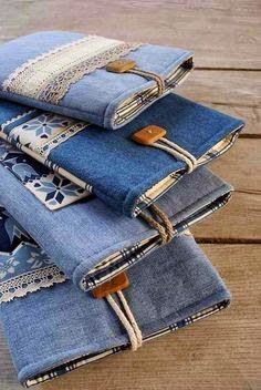 Återvinna Jeans, Diy Old Jeans, Tas Denim, Denim Crafts Diy, Blue Jeans Crafts, Cribbage Board, Sew Ins, Costura Diy, Jean Crafts