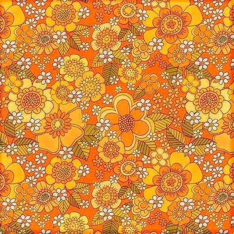 Orange Hippie Aesthetic, Flower Power Poster, 60s Flower Pattern, Flower Power Aesthetic, Flower Power Wallpaper, 60s Wallpaper, 70s Wallpaper, 60s Art, Orange Pillow