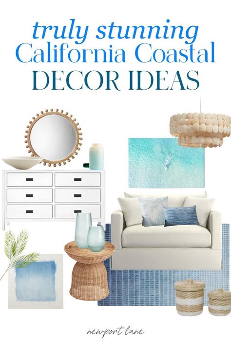 Transform your living space with our blog post on Chic California Coastal Home Decor Ideas to Copy. Discover the essence of Californian Style Interiors that bring a relaxed yet sophisticated vibe to your home. Explore the beauty of Californian Coastal Homes and learn how to incorporate California Coastal Home Decor to create a serene, beach-inspired oasis. California Coastal Style, California Coastal Decor, Wicker Side Table, Modern Coastal Decor, Coastal Room, Coastal Interiors Design, Dream Beach Houses, Coastal Interior, Apartment Decor Ideas