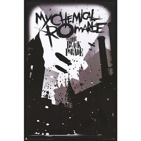 MY CHEMICAL ROMANCE POSTER ($7.99) ❤ liked on Polyvore featuring home, home decor, wall art, movie posters and movie wall art My Chemical Romance Poster, Romance Poster, My Chemical Romance Wallpaper, Arte Heavy Metal, The Black Parade, Vintage Band T Shirts, Movie Wall Art, I Love Mcr, Emo Wallpaper