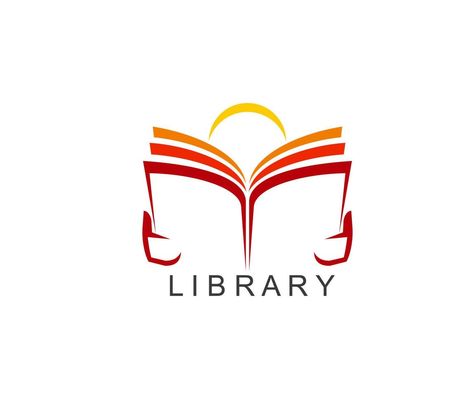 Library book reading abstract icon or emblem Library Logo Design Ideas, Logo Library, Book Minimalist, Magazine Logo, Library Icon, Library Logo, Studying Library, Book Logo, Book Reading