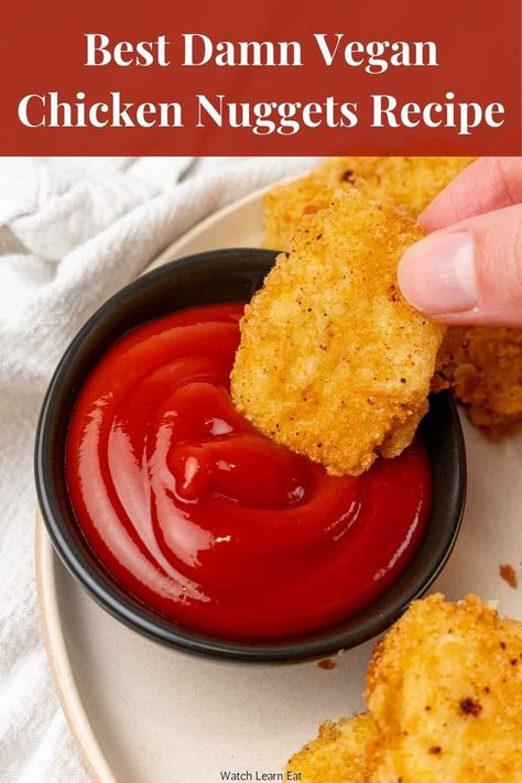 Vegan Chicken Nuggets Vegetarian Chicken Nuggets, Recipes Using Tofu, Tofu Eggs, Gluten Free Chicken Nuggets, Vegan Mcdonalds, Vegan Chicken Nuggets, Tofu Nuggets, Vegan And Gluten Free Recipes, Chicken Nuggets Recipe