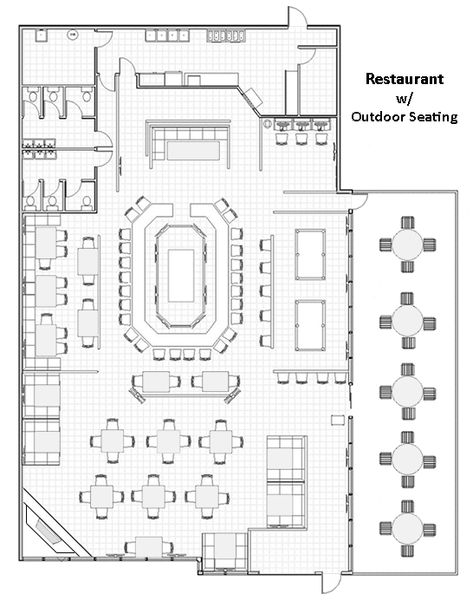 Restaurant Layouts | Restaurant Design Software | Restaurant Drawings | Restaurant Layout Designs Restaurant Plan Layout, Restaurant Plan Design, Restaurant Plan Architecture, Kitchen Design Restaurant, Restaurant Layouts, Restaurant Layout Design, Restaurant Design Plan, Shop Floor Plan, Cafe Floor Plan