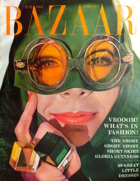 Harper's Bazaar Magazine Cover, June 1966 Harpers Bazaar Covers, Harpers Bazaar Magazine, Bazaar Magazine, Vintage Magazine Covers, What Is Fashion, 1960's Fashion, Fashion Cover, Vogue Covers, Harper’s Bazaar