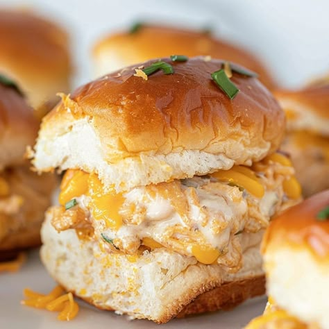 Crack Chicken Sliders - Insanely Good Alfredo Crockpot, Pizza Grilled Cheese Recipes, Baked Potato Salad Recipe, Ham Hocks And Beans, Sweet Hawaiian Rolls, Dinners For Family, Cheesy Meatloaf, Sliders Recipes Chicken, Tender Shredded Chicken