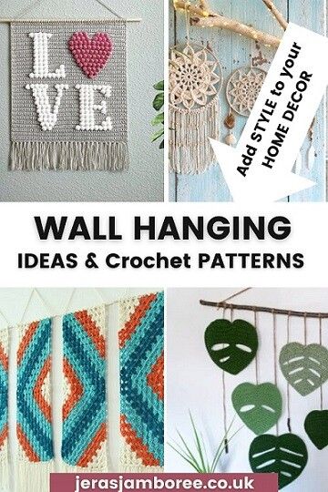 20 Stunning Crochet Wall Hanging Patterns : Add Style to Your Home Décor Wall Art Crochet, Crochet Coffee Wall Hanging, Crochet Pattern Wall Hanging, Easy Crochet Wall Hanging Pattern Free, Wall Hanging Crochet Free Pattern, Crocheted Wall Hangings, Crochet Farmhouse, Home Decor Crochet Ideas, Crochet Wall Art Pattern Free