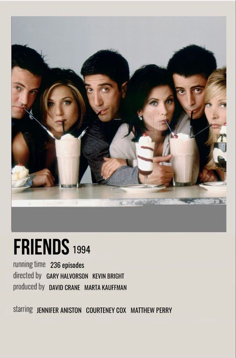 Sitcoms To Watch, Movie Poster Aesthetic, Polaroid Movie Poster, Movie Card, Iconic Movie Posters, David Schwimmer, Friends Poster, Matt Leblanc, Book Poster