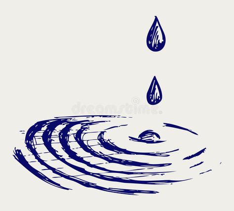 Water drops. Doodle style. Vector sketch , #ad, #Doodle, #drops, #Water, #sketch, #Vector #ad Pond Doodle, Umbrella Doodle, Culture Background, Water Sketch, Movement Drawing, About Rain, Inktober 2023, Water Illustration, Water Drawing