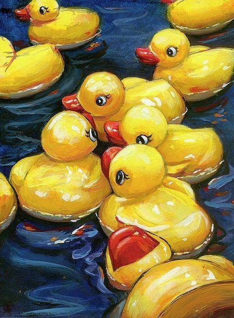 Rubber Duckies, Rubber Ducks, Ducks, Painting Art, Drawing Ideas, Painting Ideas, Still Life, Art Inspo, Art Projects