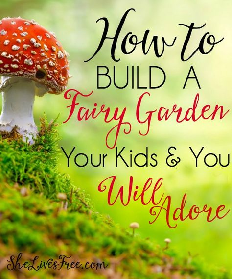 Fairy Garden For Kids, Garden For Kids, Faerie Garden, Fairies Garden, Fairy Gnome, Fairy Stuff, Faeries Gardens, Mini Gardens, Fairy Crafts