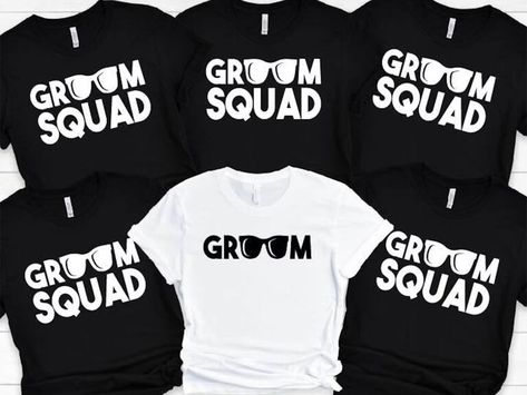 Groom Squad, Black Groom, Sailor Moon Shirt, Bachelor Party Shirts, Brunch Shirts, Team Groom, Groom Shirts, Party T Shirts, Wedding Party Shirts