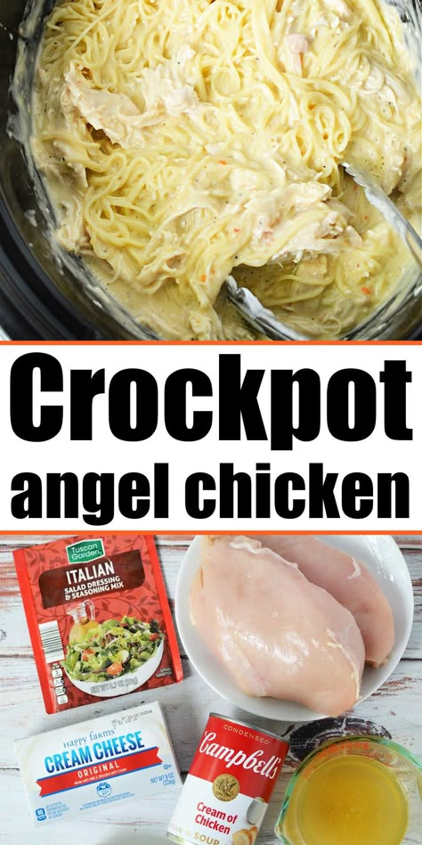 Crockpot Chicken Recipes With Egg Noodles, Crockpot Dinners Chicken, Crockpot Chicken With Cream Cheese And Ranch, Crockpot Chicken Recipes 4 Hours, Crockpot With Cream Cheese, Crock Pot Angel Chicken Recipe, Crockpot Chicken Recipes No Cream Cheese, Crockpot Recipes With Cream Cheese, 1 Hour Crockpot Meals