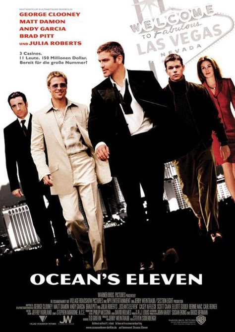 Ocean's Eleven Poster, Ocean's Eleven, Ocean’s Eleven, Oceans Eleven, Little Dorrit, Oceans 11, Danny Ocean, Casino Movie, Andy Garcia