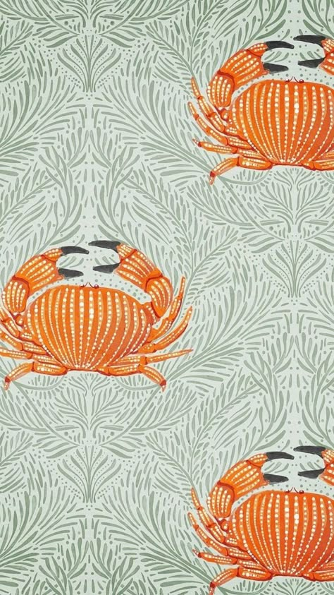 Wallpaper Backgrounds Quotes, Viral Wallpaper, Cute Aesthetic Background, Summer Prints Wallpaper, Cute Aesthetic Wallpapers, Cute Phone Wallpapers, Hantverk Diy, Crab Print, Wallpapers Android