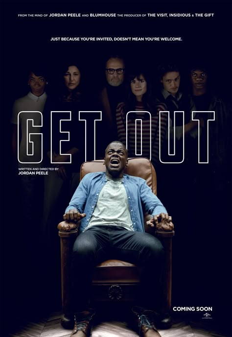 Get Out (2017) [3321 x 4818] Get Out Movie, Get Out 2017, Famous Movie Posters, Daniel Kaluuya, Picture Music, New Movie Posters, Jordan Peele, Recent Movies, Septième Art