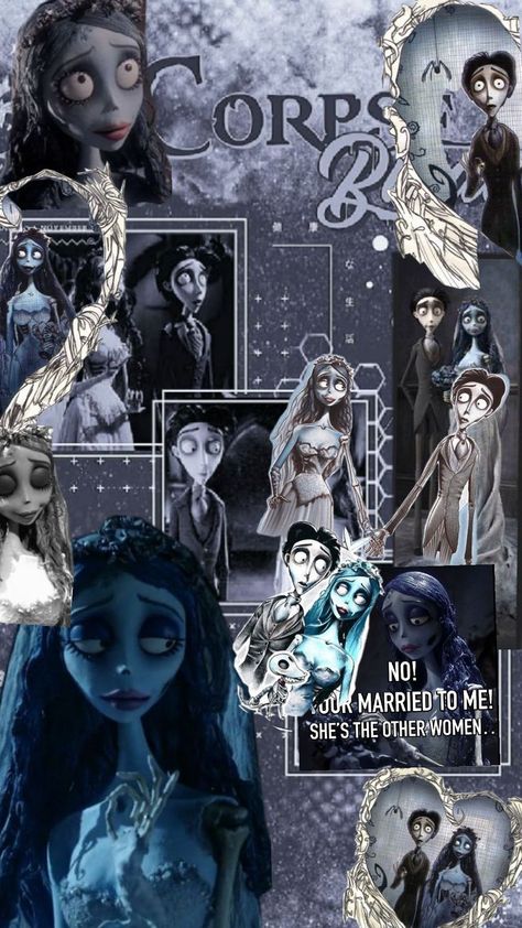 Corpse Bride Wedding Scene, Corpse Bride Wallpaper Aesthetic, Corpse Bride Wallpaper, Corps Bride, Bride Wallpaper, Tim Burton Vibes, Corpse Bride Wedding, Corpse Bride Movie, Corpse Bride Art