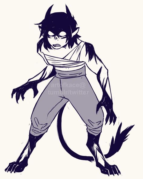 Character Face Markings, Demon Reference Pose, Powerful Drawing Poses, Cursed Character Design, Monster Drawing Base, Feral Poses Reference Human, Demon Form Concept Art, Demon Base Drawing, Imp Oc Base