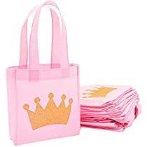 Check this out! Pink Goodie Bags, Princess Birthday Party Favors, Canvas Gift Bag, Pink Favours, Princess Party Decorations, Princess Party Favors, Girls Party Favors, Princess Theme Party, Small Gift Bags