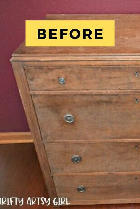 This yard sale dresser flip is a great makeover idea, using table legs to raise and create this mid century modern dresser. The before and after photos will show you how you can decorate on a budget with this furniture makeover idea. #diy #dresser #makeover Dresser Flip, Dresser Flips, Southern Home Interior, Old Well, Decorate On A Budget, Decorating A Home, Diy Dresser Makeover, Old Home Remodel, Dressers Makeover