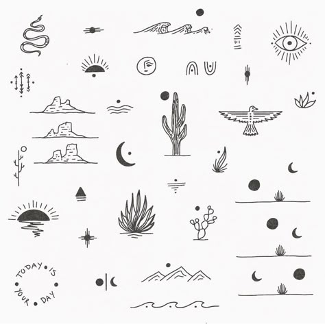 Small Earthy Tattoos, Poked Tattoo, Desert Tattoo, Australia Tattoo, Casino Tattoo, Earthy Tattoos, Hippie Tattoo, Cactus Tattoo, Boho Tattoos