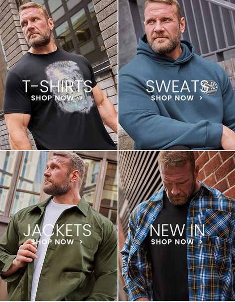 Men's Big and Tall Clothing | L-8XL | BadRhino Big And Tall Style, Mens Winter, Tall Clothing, Big And Tall Outfits, Mens Winter Fashion, Mens Big And Tall, Training Tips, Big And Tall, Men Winter