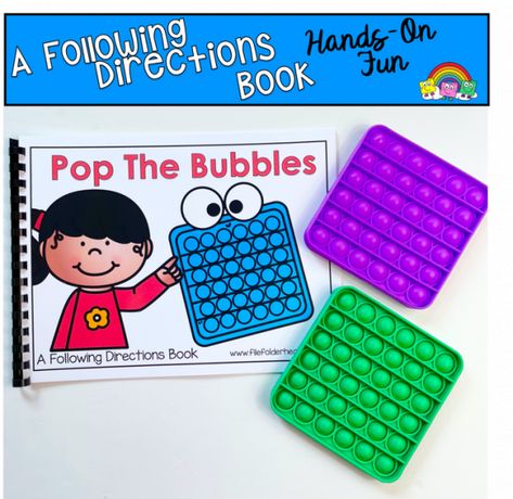 Back To School Freebie: Bubble Pop Fidget Book Pop It Activities, Fidget Book, August Activities, Prek Learning, Intervention Activities, Small Group Activity, Classroom Helpers, Morning Tubs, Fine Motor Activities For Kids