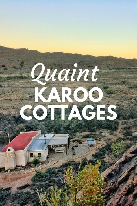 This region has always had a special place in our hearts and now more than ever we cannot wait to follow Route 62 to the Karoo when we are permitted to travel again. That is why TravelGround has rounded up some cosy Karoo cottages for you to visit after lockdown. Karoo Cottage, Karoo Architecture, Karoo House, Comfort Cottage, Sunsets And Sunrises, Africa Painting, Lekker Slaap, Wide Open Spaces, Splash Pool