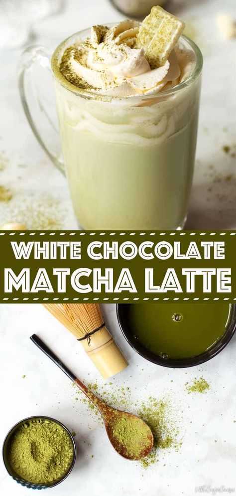 Chocolate matcha with white chocolate and coconut is a feast for the eyes as well as the taste buds. This sweet and comforting matcha latte drink is ready in 5 minutes. #matchalatte #chocolatematcha #whitechocolatematcha #coconutmatcha #coconutmatchalatte #chocolatematchalatte #littlesugarsnaps Chocolate Matcha Latte, New Year Drinks, Recipes For Colds, Tea Recipes Loose Leaf, Good Health Habits, Black Tea Recipe, Matcha Drink Recipes, Matcha Hot Chocolate, Aesthetic Matcha