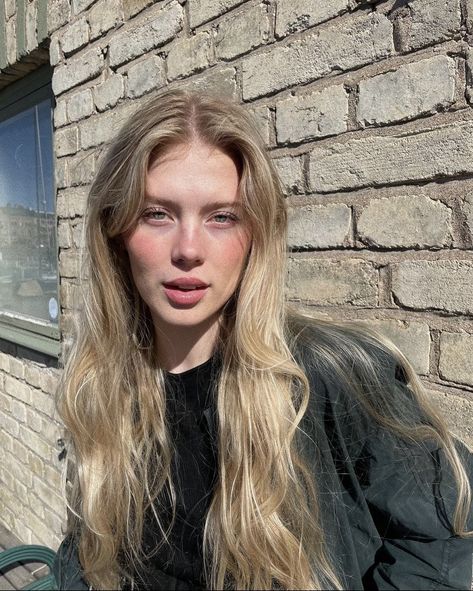 Blonde Girl, Blonde Hair, A Woman, Blonde, Wall, Hair