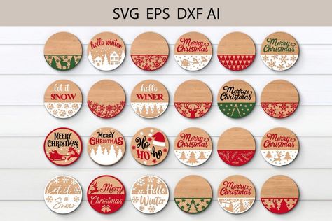 Door Hanger Bundle 24 SVG, Christmas Door Hanger Pack SVG#doorhangersign #signfile #rounddoorhanger Cute Door Signs, Meery Christmas, Christmas Door Hangers, Door Hanger Svg, Svg Laser Cut Files, Wooden Door Signs, Wood Door Hangers, How To Make Snow, Christmas Door Hanger