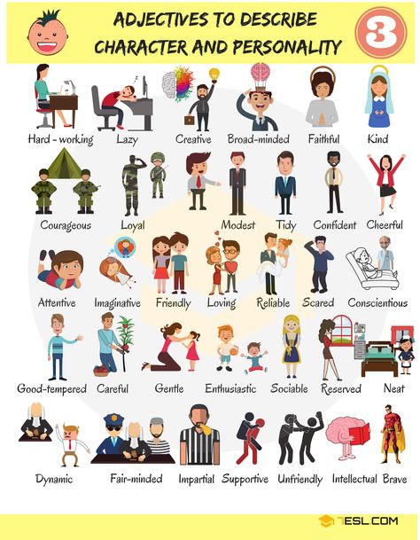 English Adjectives for Describing Character and Personality 16 Adjectives To Describe People, Personality Adjectives, Examples Of Adjectives, Common Adjectives, Describing People, List Of Adjectives, English Adjectives, Words To Describe Someone, Describing Characters